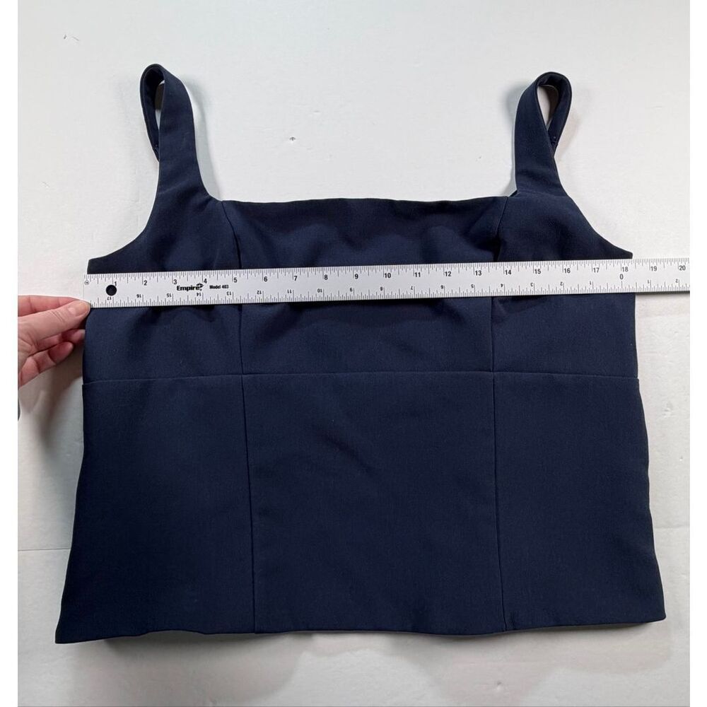 Abercrombie & Fitch Corset Top Navy Blue Co-Ord Size XL Structured Adjustable - Picture 10 of 12
